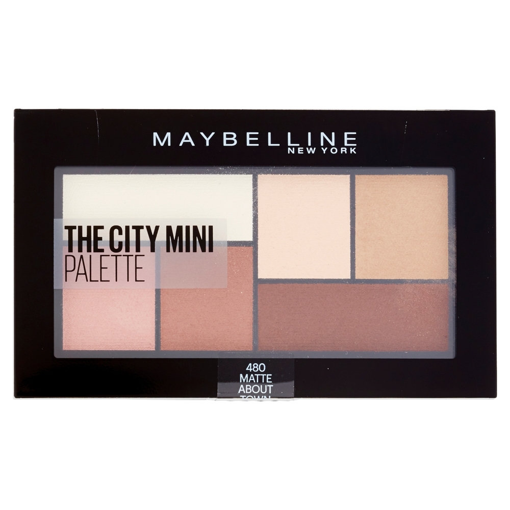 Maybelline New York The City Mini Palette, Pigmenti Puri, 480 Matte About Town